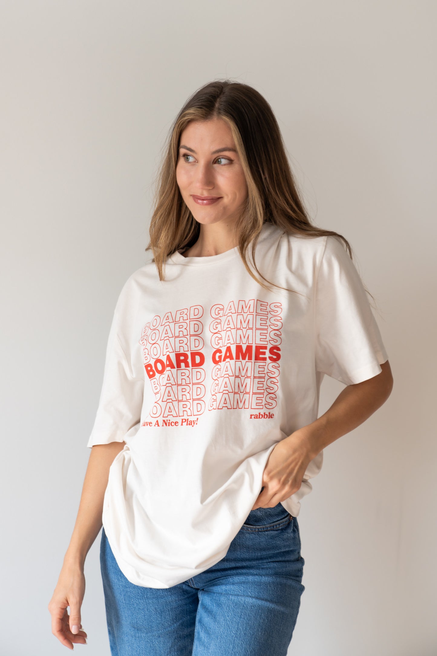 Board Games (repeating) Off White Shirt
