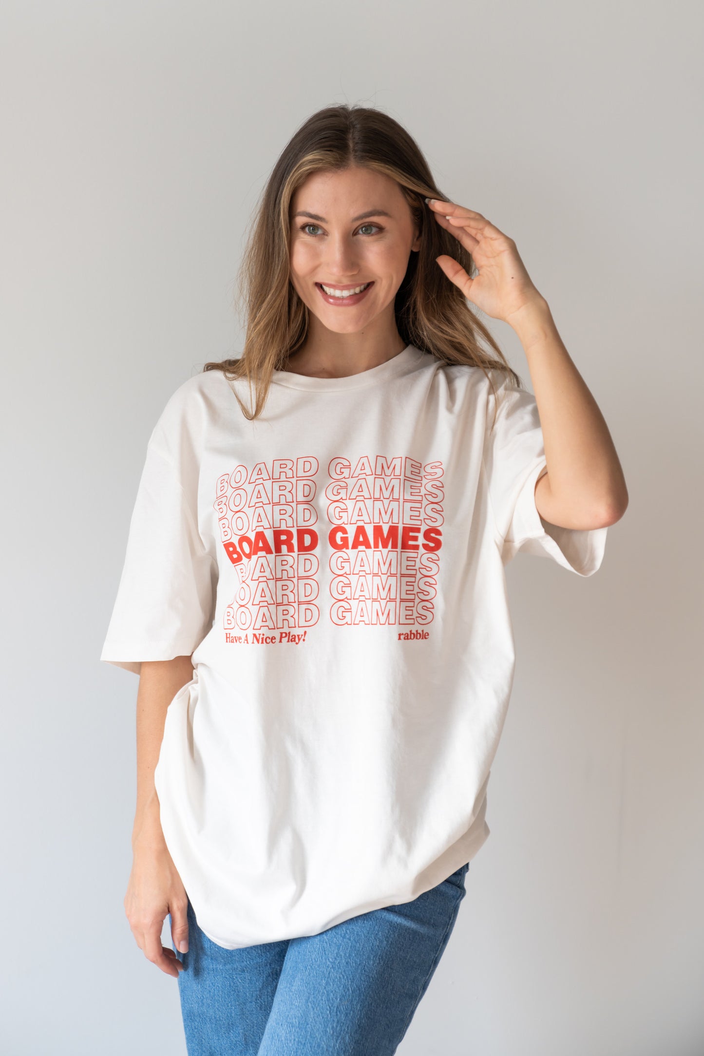 Board Games (repeating) Off White Shirt